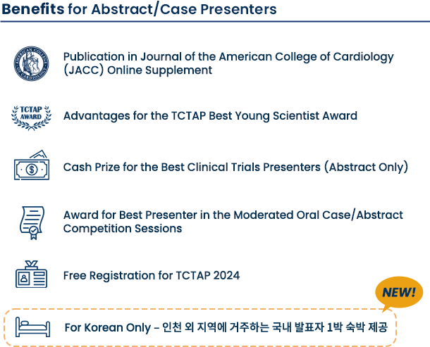 Benefits for Abstract/Case Presenters