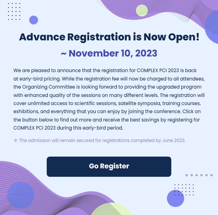 Advance Registration is Now Open! ~ November 10, 2023