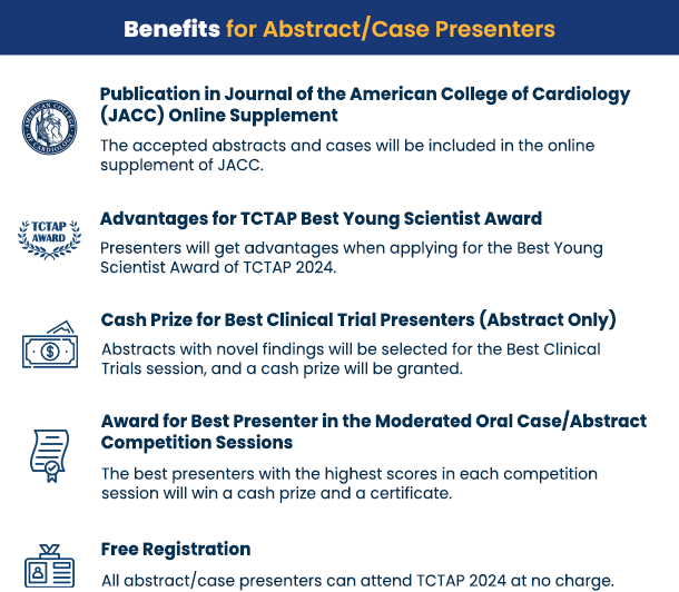 Benefits for Abstract/Case Presenters